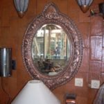 frame mirror tembaga