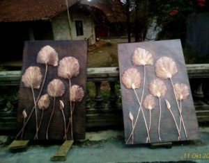 hiasan dinding tembaga