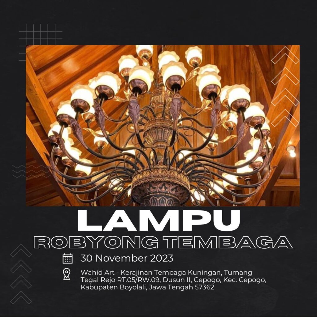 Keindahan lampu gantung joglo
