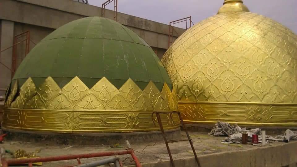 Kubah tembaga masjid berkualitas dari WahidArt dengan desain estetis dan daya tahan tinggi.