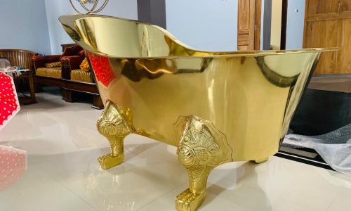 Bathtub Kuningan Kaki Macan